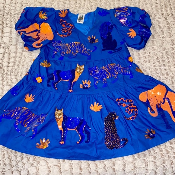 QUEEN OF SPARKLES QOS Animal Icon Dress size xs - Picture 8 of 10